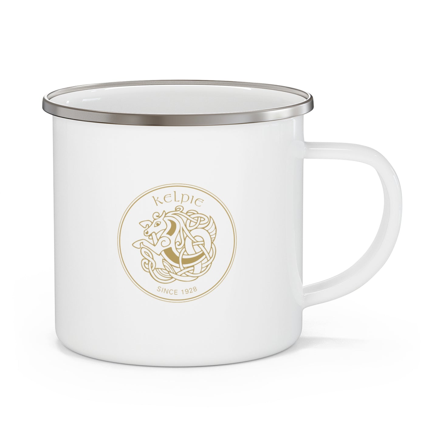Kelpie Enamel Camping Mug