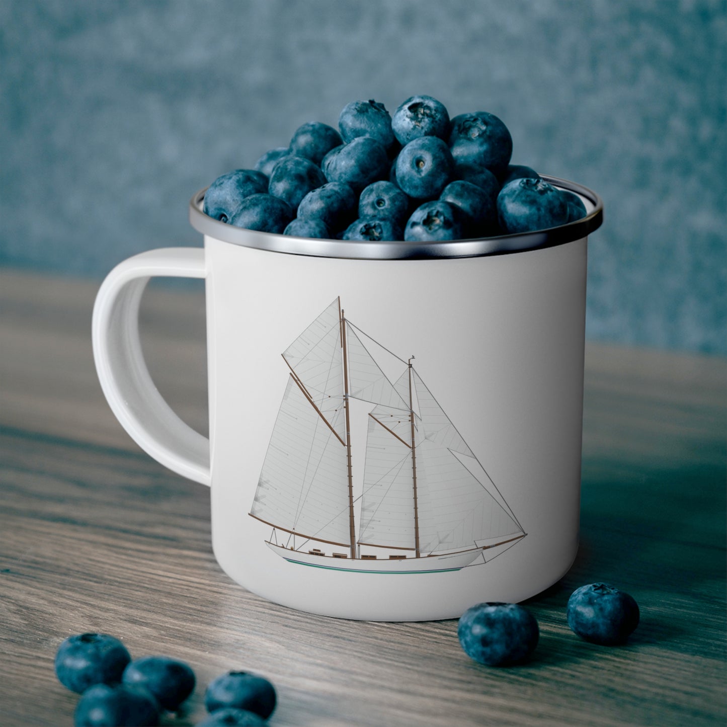 Kelpie Enamel Camping Mug