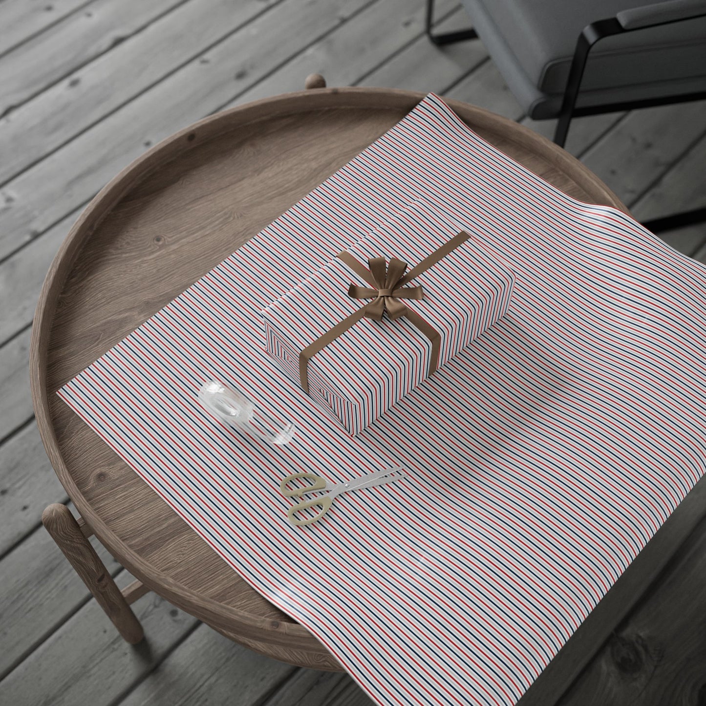 Le Launch Basque Stripe Wrapping Paper