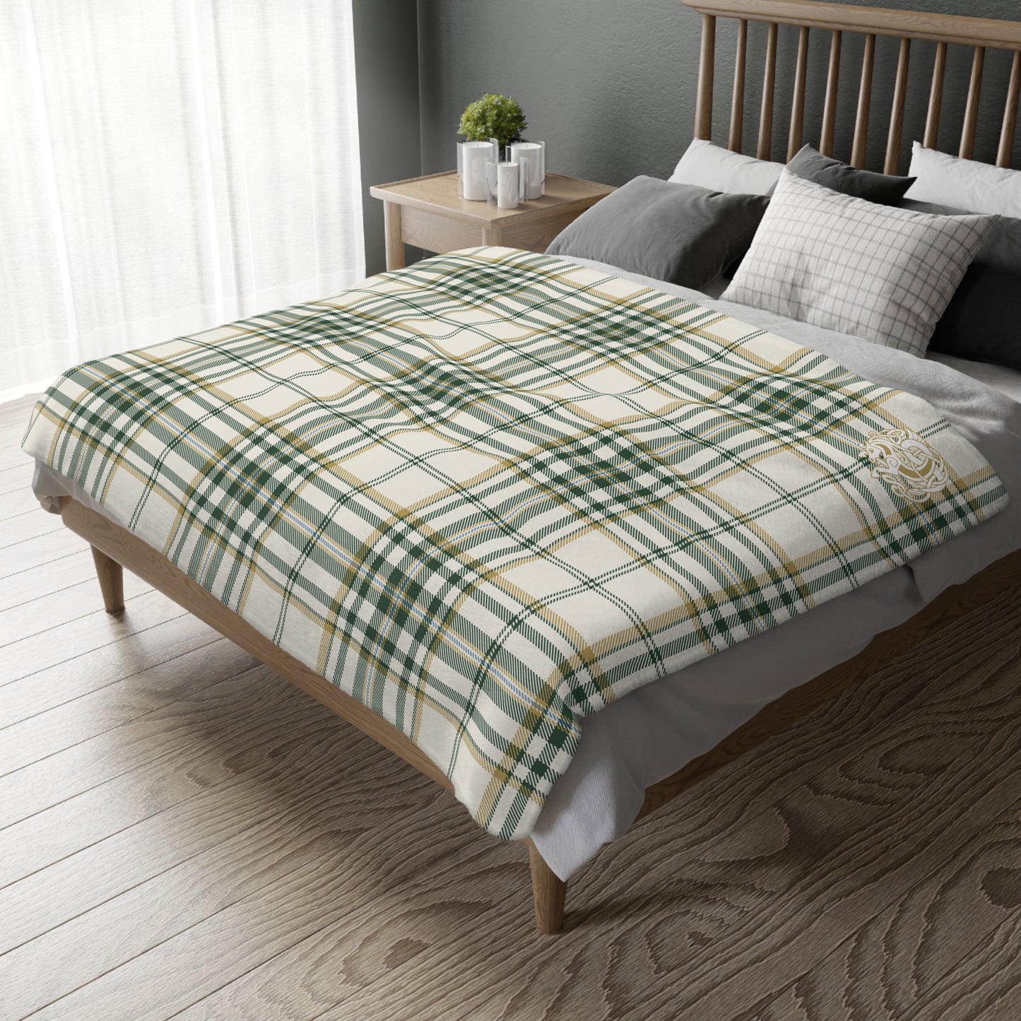 Kelpie Tartan Velveteen Microfiber Blanket