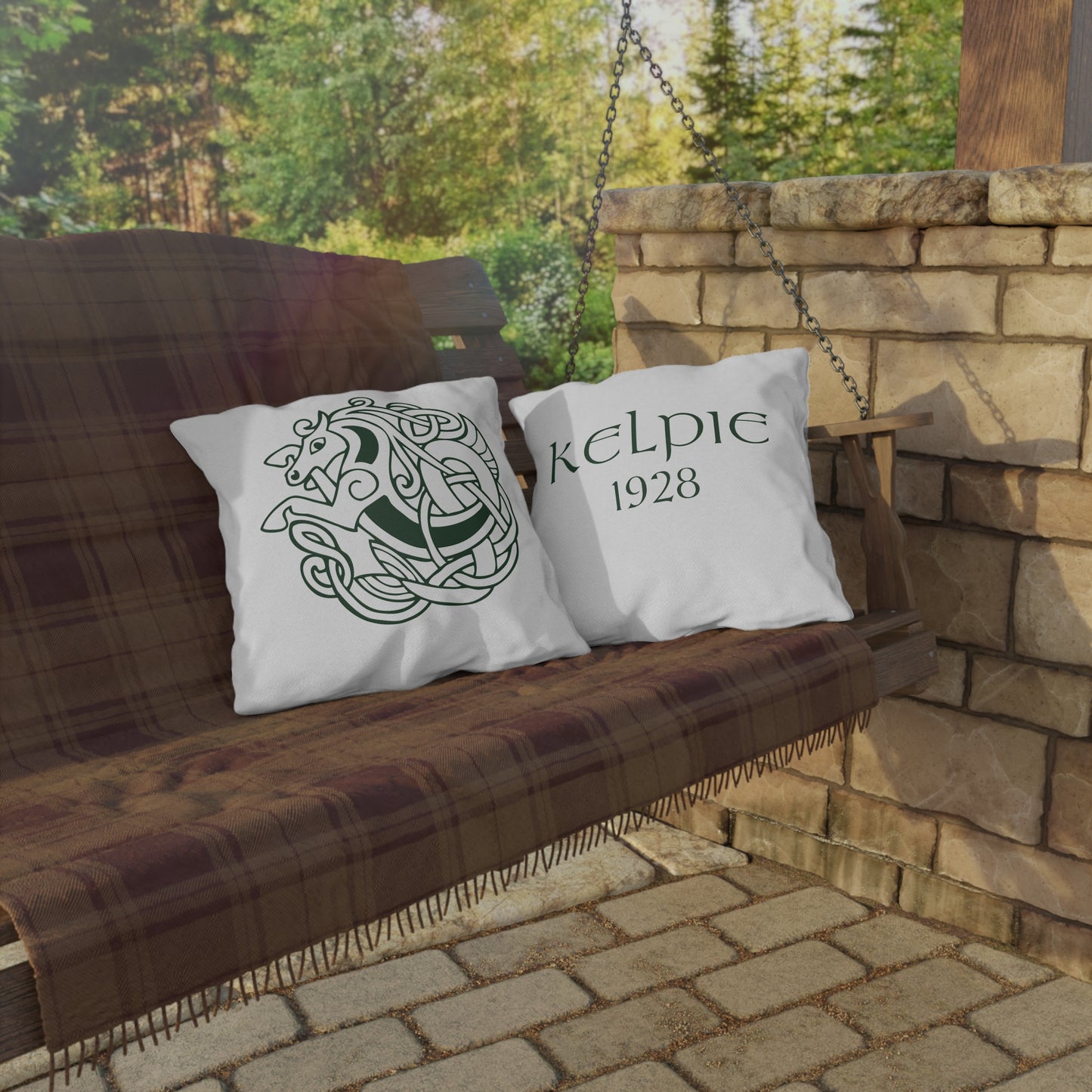 Throwback Kelpie Outdoor Decorative Pillows