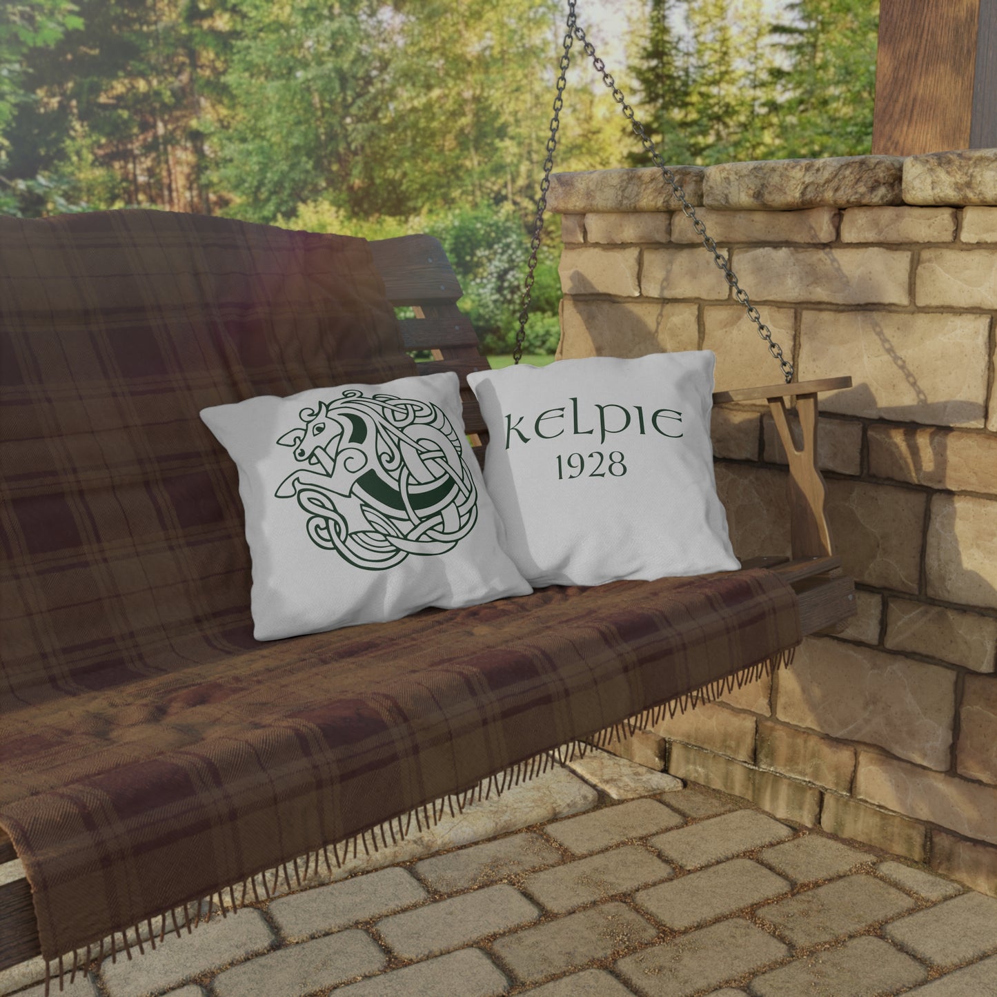 Throwback Kelpie Outdoor Decorative Pillows