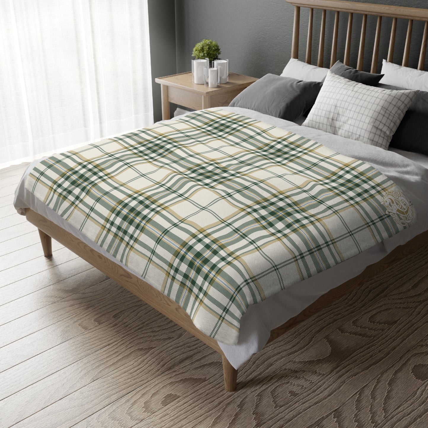 Kelpie Tartan Velveteen Microfiber Blanket