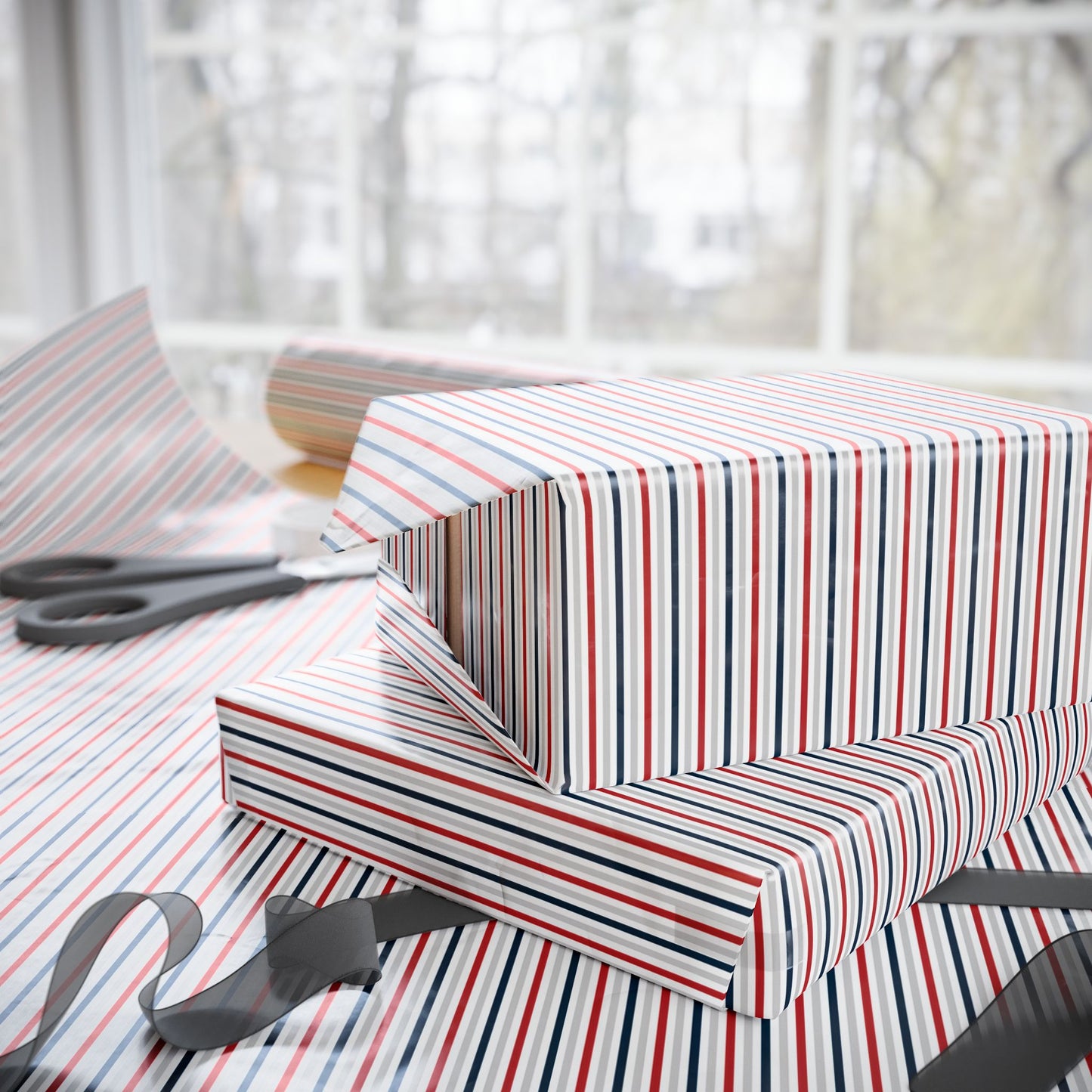 Le Launch Basque Stripe Wrapping Paper