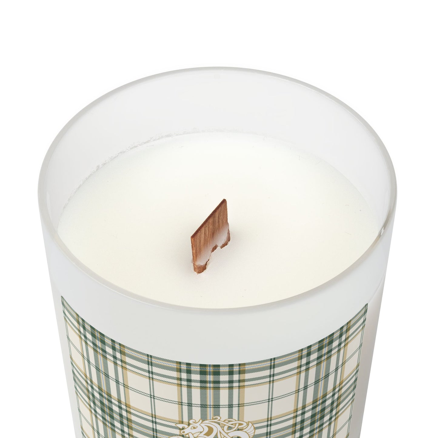 Kelpie Tartan Frosted Glass Scented Candle