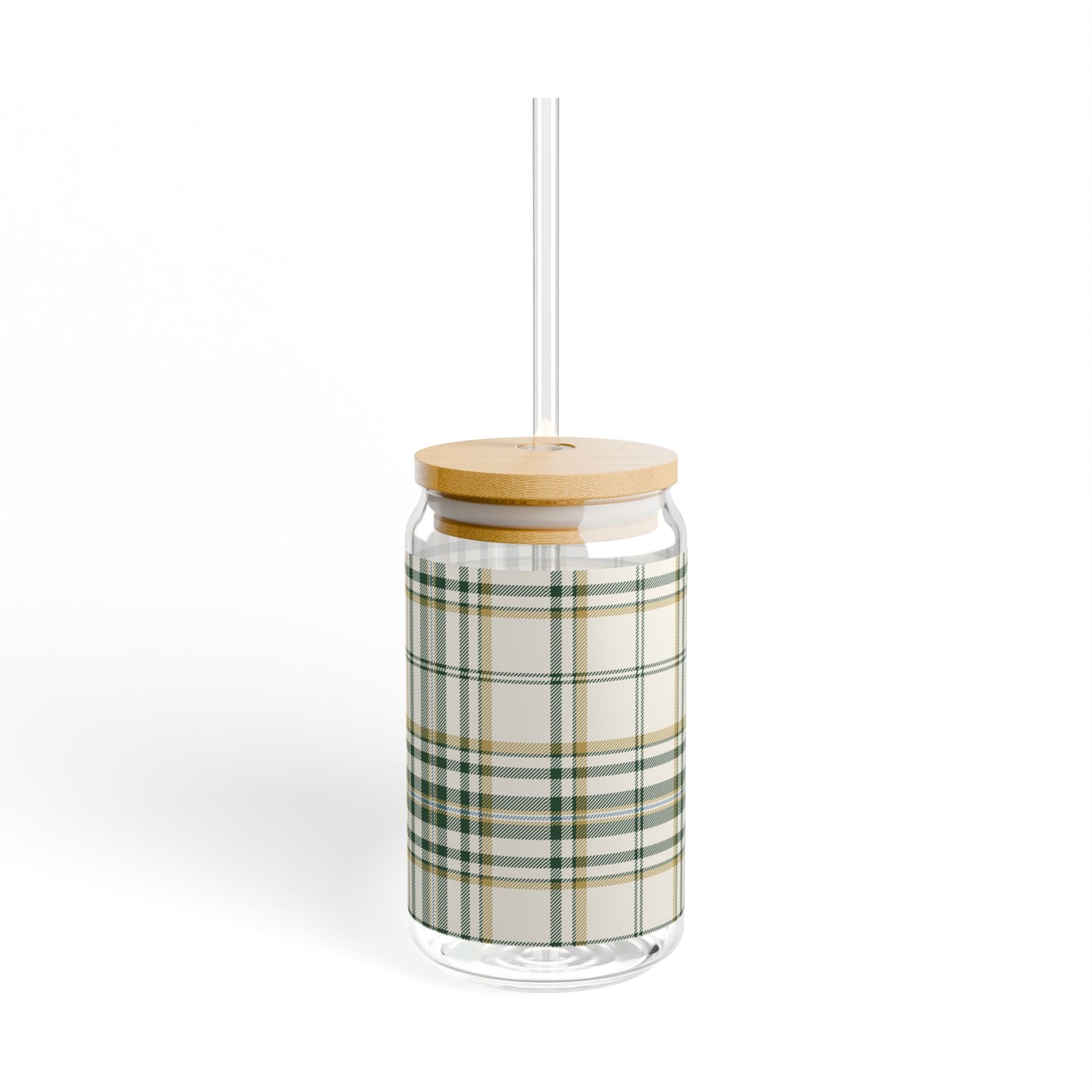 Kelpie Tartan Sipper Glass with Straw