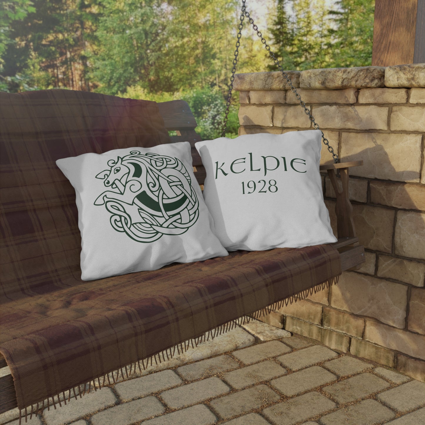 Throwback Kelpie Outdoor Decorative Pillows
